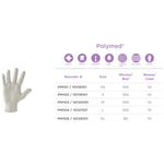 Polymed® Latex Exam Glove, Medium, Ivory