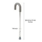McKesson Round Handle Cane, Aluminum, Height Adjustable, Foam Grip
