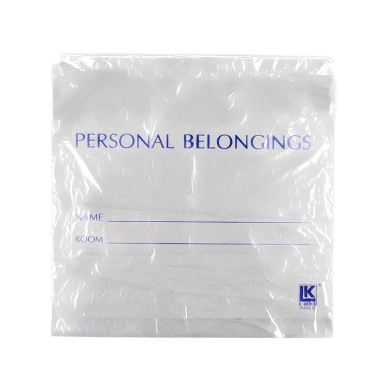 Patient Belongings Bag LK® 20 X 20 Inch LDPE Drawstring Closure Clear