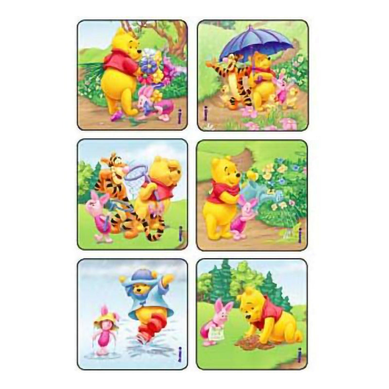 Sticker Kids Love Stickers® 90 per Pack Sunny time Pooh and Pals 2-1/2 X 2-1/2 Inch
