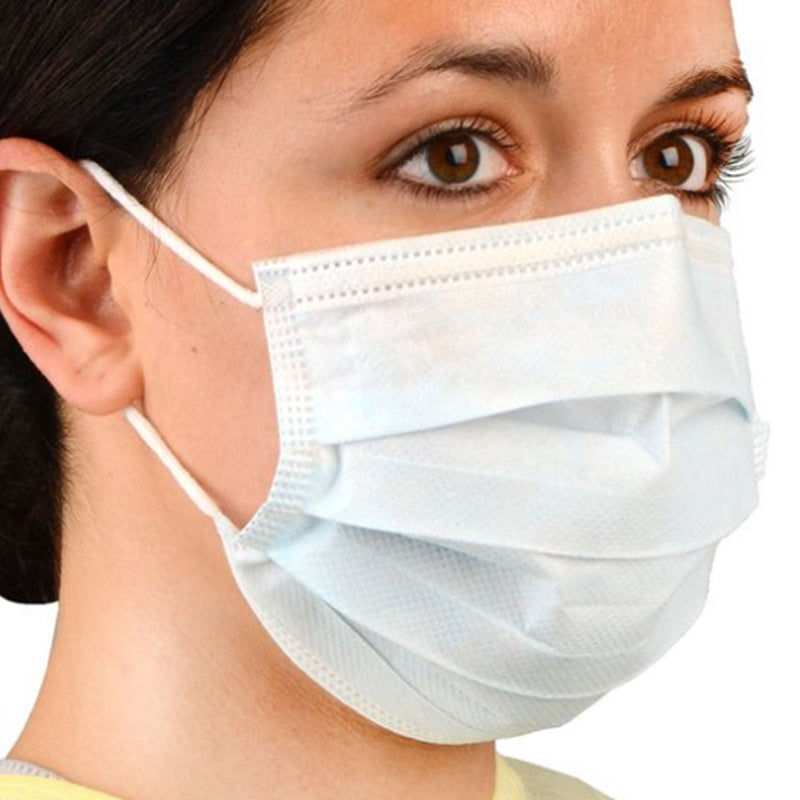 Procedure Mask Cardinal Health™ ASTM Level 1 Earloops One Size Fits Most