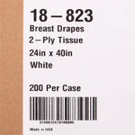 McKesson Nonsterile Breast Drape, 24 x 40 Inch