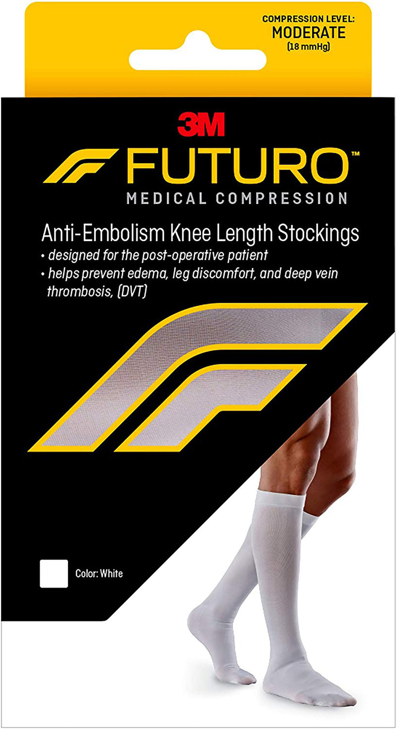 3M Futuro™ Anti-Embolism Stockings, Knee-High, Closed-Toe, Extra Large/Regular