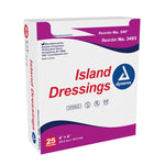 dynarex® White Adhesive Dressing, 4 x 4 inch