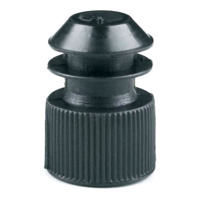Tube Closure McKesson Flanged Plug Cap 13 mm Diameter NonSterile Black