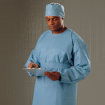 Halyard Protective Procedure Gown with Knit Cuffs