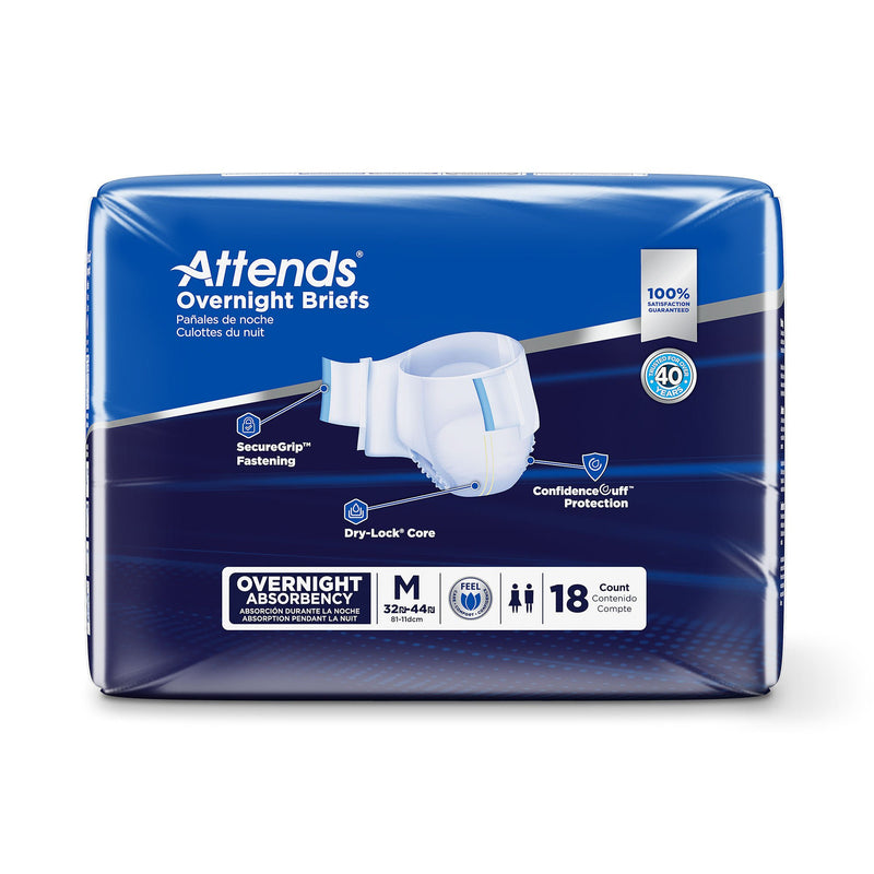 Attends® Briefs with Overnight Protection, Medium
