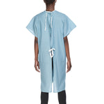 Reusable Patient Exam Gown, One Size Fits Most, Blue