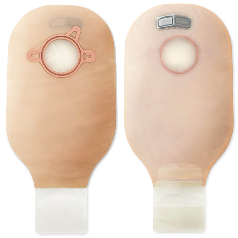 New Image™ 2-Piece Transparent Colostomy Pouch, Pre-cut to Fit 44mm, Green Match