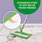 Saturated Wet Mop Pad Swiffer® Bound Edge White Cloth Disposable