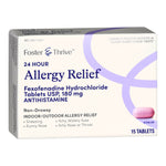 Foster & Thrive™ 24 Hour Allergy Relief Fexofenadine HCl USP 180 mg Tablets