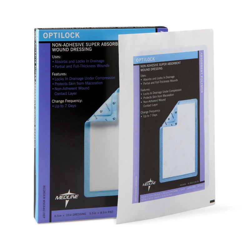 Optilock Nonadherent Dressing, 6½ x 10 Inch