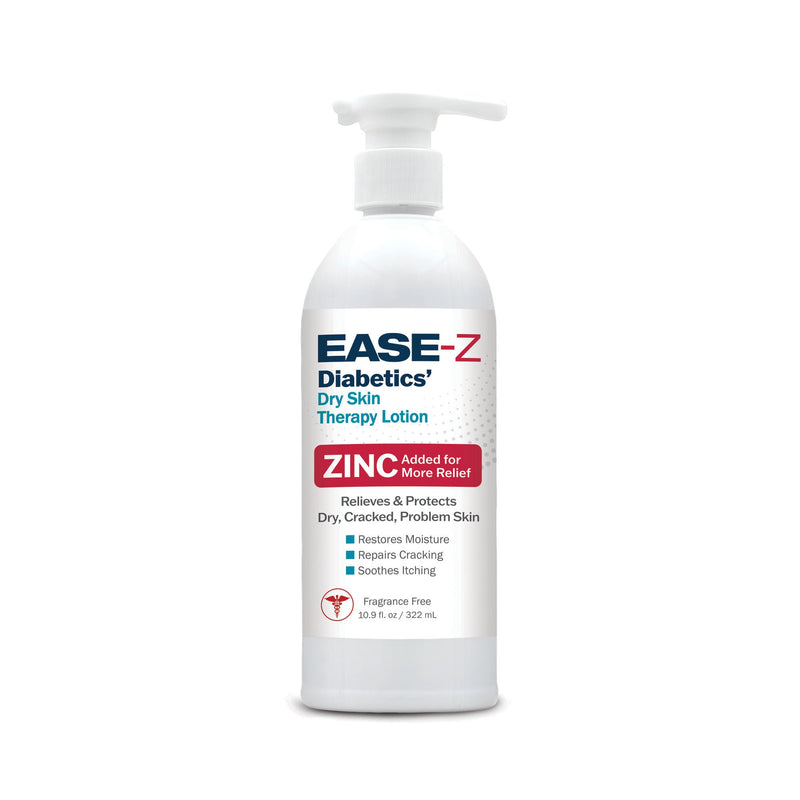 EASE-Z Diabetics' Dry Skin Therapy Foot Cream, Scented, 10.9-ounce Pump Bottle