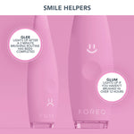 ISSA™ baby Soft Silicone Sonic Toothbrush, Pearl Pink Bunny