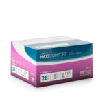 MaxiComfort® II Standard Insulin 1mL Syringe with Needle, 28 Gauge, 0.5 Inch