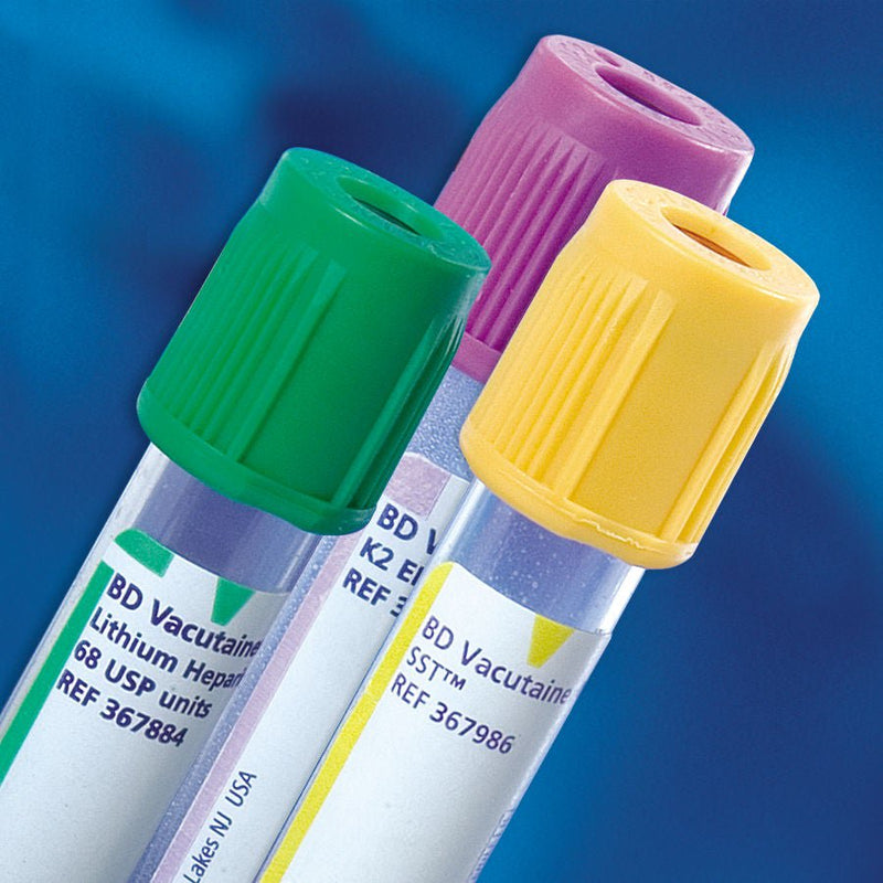 BD Vacutainer® Plus Venous Blood Collection Tube Lithium Heparin Additive 2 mL BD Hemogard™ Closure Plastic Tube