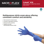 Microflex® Cobalt® Nitrile Exam Glove, Extra Large, Blue
