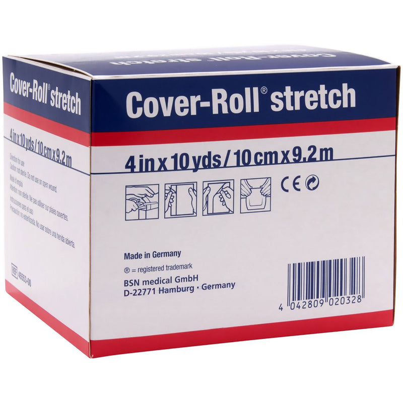 Cover-Roll® Stretch Dressing Retention Tape with Liner, 4 Inch x 10 Yard, White