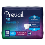 Prevail Air™ Stretchable Ultimate Plus Absorbency Briefs, Size 2