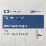 Dermacea™ Nonwoven Sponge, 4 x 4 Inch, 4-Ply