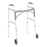 McKesson Junior Aluminum Folding Walker, 25 – 32¼ Inch Height