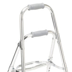drive™ Hemi Aluminum Side Step Folding Walker, 29.5 – 37 Inch Height