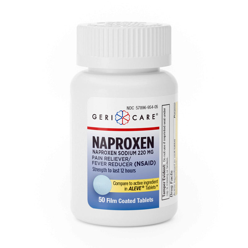 Pain Relief Geri-Care® 220 mg Strength Naproxen Sodium Tablet 50 Per Bottle