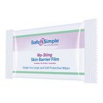 Safe N Simple No-Sting Skin Barrier Wipe, 5 x 7 Inch