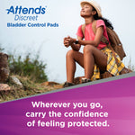 Attends® Discreet Women's Ultimate Bladder Control Pad, 15-Inch Length