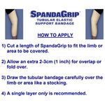 SpandaGrip™ Elastic Tubular Support Bandage, 4 Inch x 11 Yard