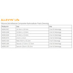 Allevyn™ Life Silicone Adhesive with Border Silicone Foam Dressing, 21 x 21 cm
