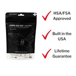Med Packs™ Zzips First Aid Kit for Cuts, Lacerations in Portable Pouch
