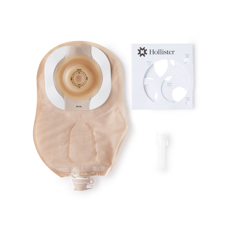 CeraPlus™ Soft Convex 1-Piece Ultra Clear Urostomy Pouch, Cut to fit up to 25 mm
