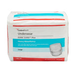 Unisex Adult Absorbent Underwear Sure Care™ Plus Pull On with Tear Away Seams Large Disposable Heavy Absorbency