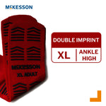 McKesson Slipper Socks, Double Tread, Extra Large, Red