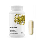 Dietary Supplement Thorne® Vitamin K1 / Vitamin K2 (MK-4) / Vitamin K2 (MK-7) 1 mg - 5 mg - 90 mcg Capsule 60 Capsules Without Flavor
