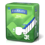 Incontinence Brief FitRight® Bariatric Adult 3X-Large Unisex Disposable Heavy Absorbency