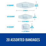 Nexcare™ Sensitive Skin White Adhesive Strip, Assorted Sizes