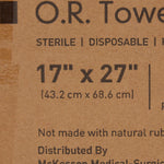 McKesson Sterile Blue O.R. Towel, 17 x 27 Inch