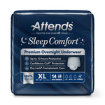 Attends® Sleep Comfort Premium Overnight Underwear, Extra Large, 58 – 68 Inches
