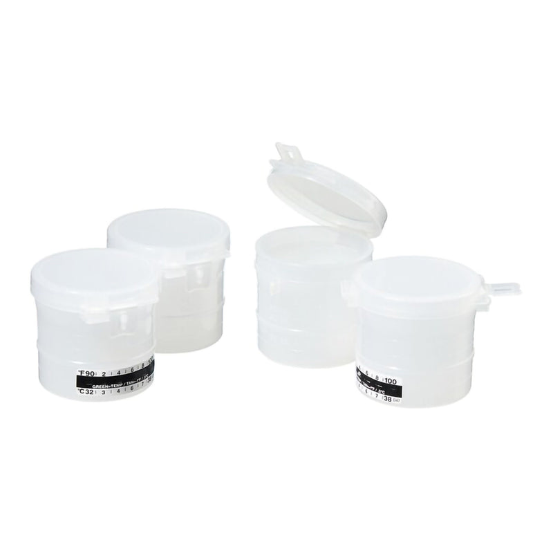 Specimen Container with Temperature Strip Thermo Scientific™ Capitol Vial 48 X 52 mm 90 mL (3 oz.) Flip Top Cap Patient Information NonSterile