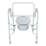 McKesson Non-Folding Steel Frame Commode Chair, 13.75 in. Seat Width