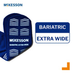 McKesson Slipper Socks, Single Tread, Bariatric, Extra Wide, Kingfisher Blue