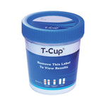 Drugs of Abuse Test Kit T-Cup® AMP, BAR, BUP, BZO, COC, mAMP/MET, MDMA, MOP, MTD, OXY, PCP, THC (CR, pH, SG) 25 Tests CLIA Waived