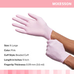McKesson Pink Nitrile® Nitrile Exam Glove, Extra Large, Pink
