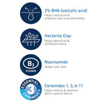 CeraVe® 2% Salicylic Acid Acne Control Cleanser with Ceramides & Hectorite Clay