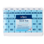 Apex Medi Tray Pill Organizer, Days of the Week / Morn, Noon, Eve, Bed
