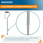 McKesson Aluminum Offset Cane, 30 – 39 Inch Height