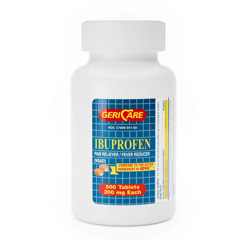 Pain Relief Geri-Care® 200 mg Strength Ibuprofen Tablet 500 Per Bottle