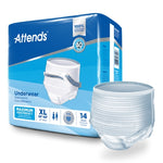 Unisex Adult Absorbent Underwear Attends® Pull On with Tear Away Seams Medium Disposable Heavy Absorbency